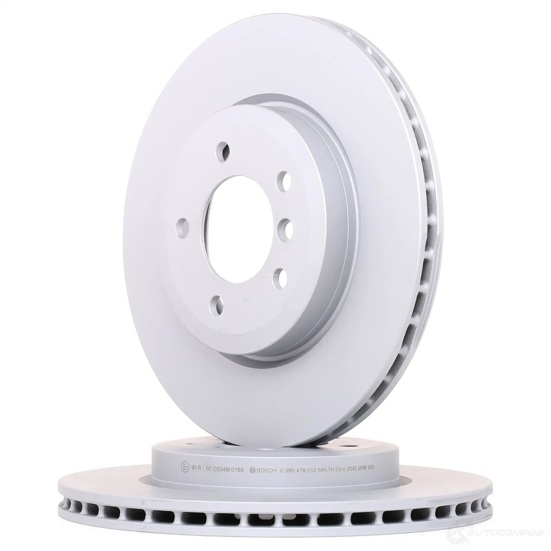 Тормозной диск BOSCH 0986478012 338695 E1 90 R -02C0348/0166 BD26