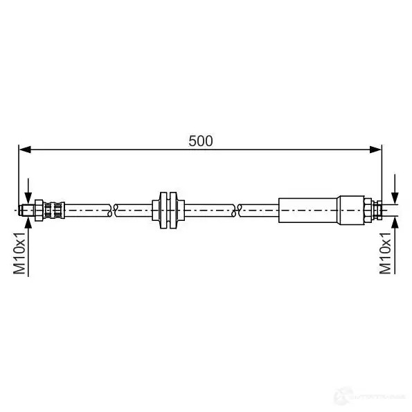 Тормозной шланг BOSCH TPEFE BH106 4 354286 1987481172