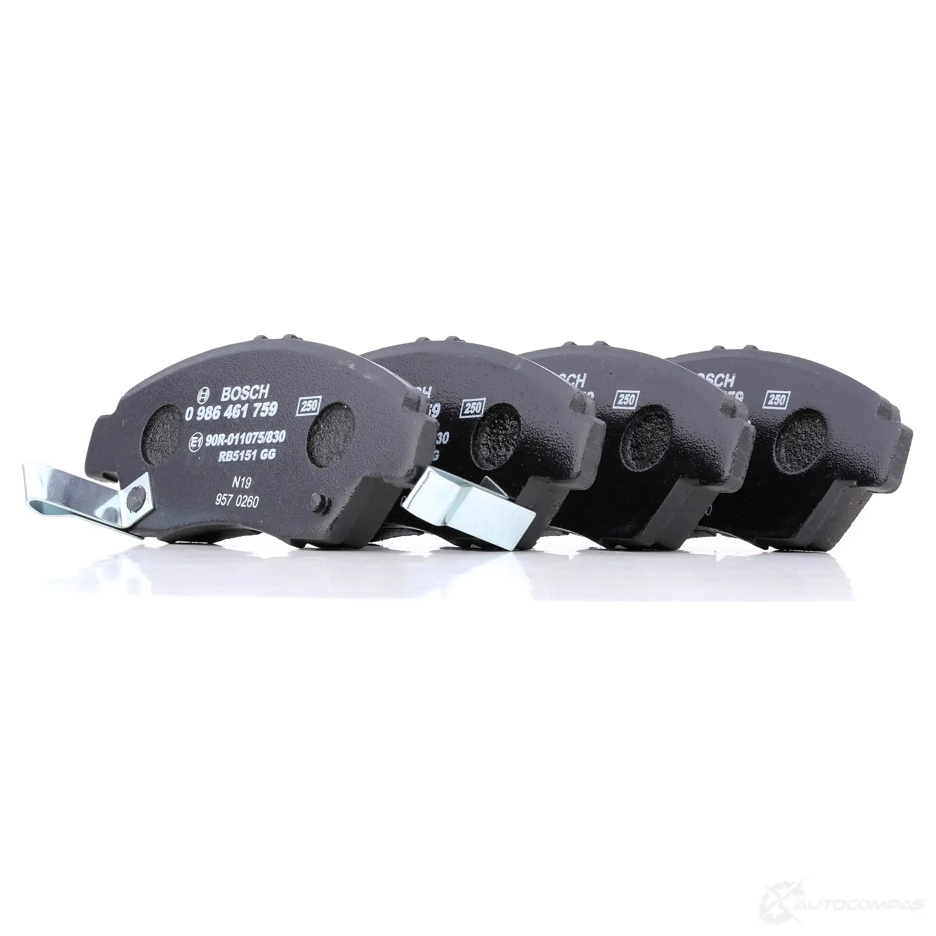 Тормозные колодки, комплект BOSCH 21 696 0986461759 337816 7497D621