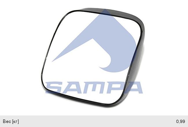 Зеркало боковое КАМАЗ-5490 MERCEDES Atego, Axor левое/правое дополнительное с подогревом SAMPA