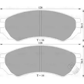 Тормозные колодки, дисковые, комплект Bosch 0 986 AB2 017 1193488052 7386- D507 BP2017