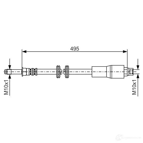 Тормозной шланг BOSCH 354132 BH 897 1987481005 OBF40