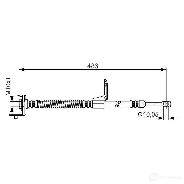 Тормозной шланг BOSCH N5DBTV8 BH126 4 354471 1987481372