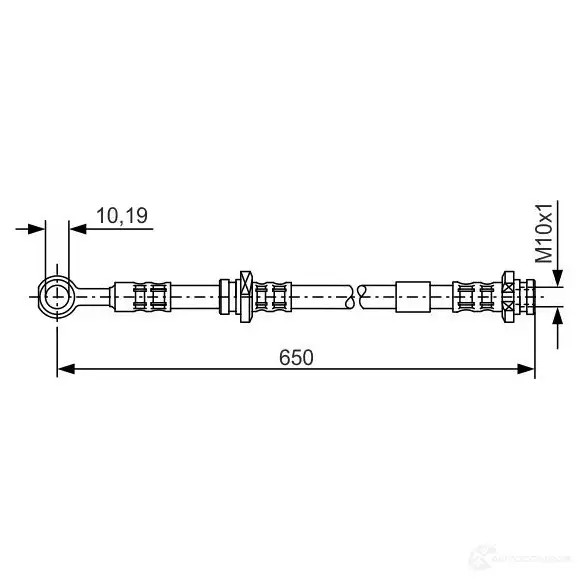 Тормозной шланг BOSCH 352832 1987476364 BH7 93 GRMA0