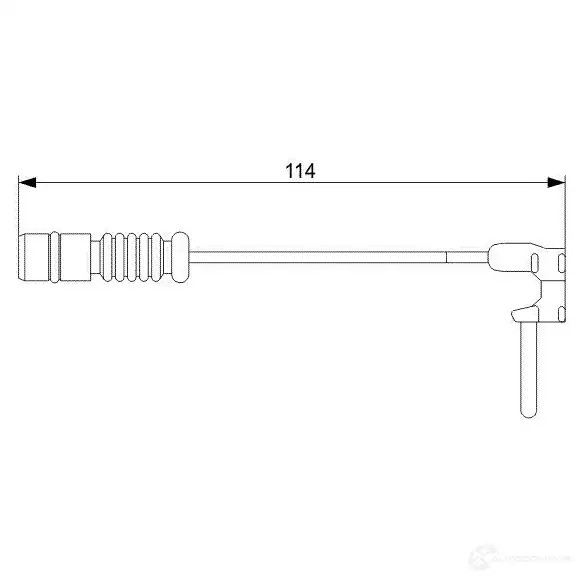 Датчик износа тормозных колодок BOSCH DH29ZN 1987473011 351446 AP 382