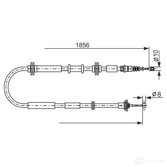 Трос ручника, стояночного тормоза BOSCH 1987482892 1437241197 C J15HSR