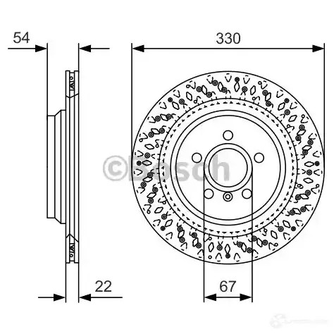 Тормозной диск BOSCH BD 2432 340287 0986479d11 UH8JD0