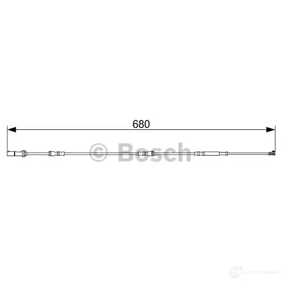 Датчик износа тормозных колодок BOSCH A P1035 1987473568 351565 LRWX3F8