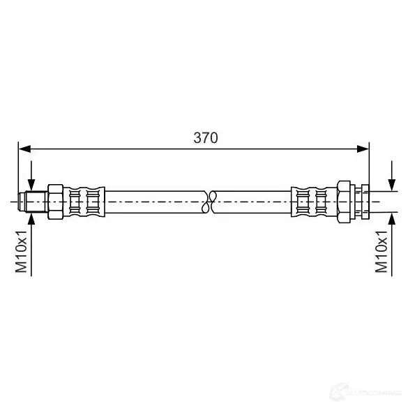 Тормозной шланг BOSCH B H751 O0ITJ 352695 1987476150
