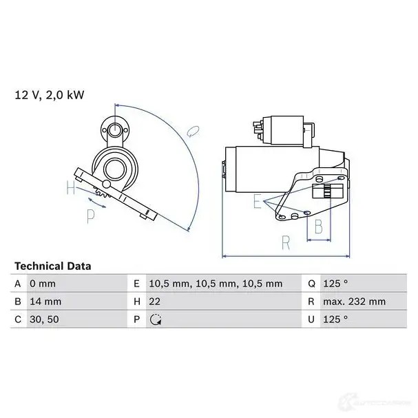 Стартер BOSCH 0986024710 JRL7W 24 71 1193467200