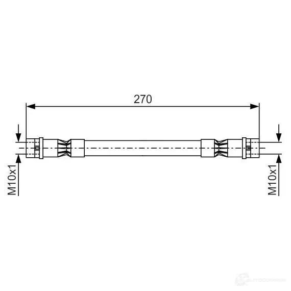 Тормозной шланг BOSCH 1987476404 BH 118 YQAZ8W7 352859