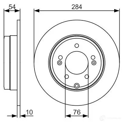 Тормозной диск BOSCH 340187 BD1732 0986479a45 E1 90 R -02C0372/0040