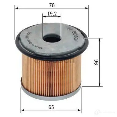 Топливный фильтр BOSCH 348983 N 1720 ZM0AK 1457431720