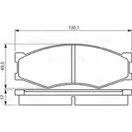 Тормозные колодки, дисковые, комплект Bosch 342505 0 986 494 541 21099 BP1462