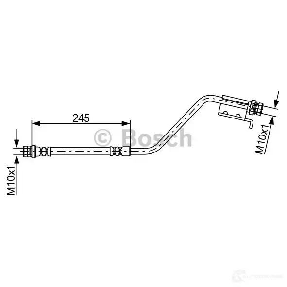 Тормозной шланг BOSCH 354969 1987481876 BH176 0 H6DII