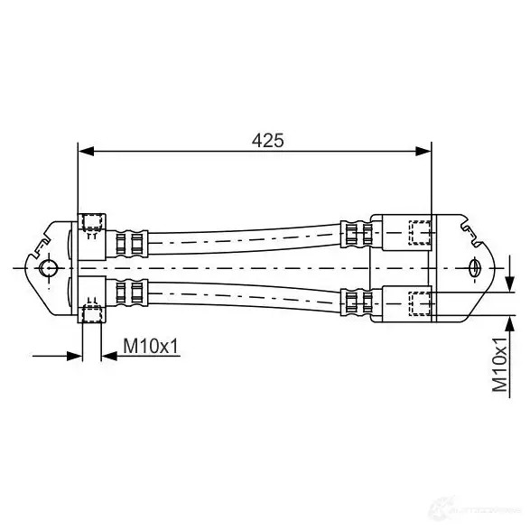 Тормозной шланг BOSCH 354191 B6ZEG 1987481073 BH 965