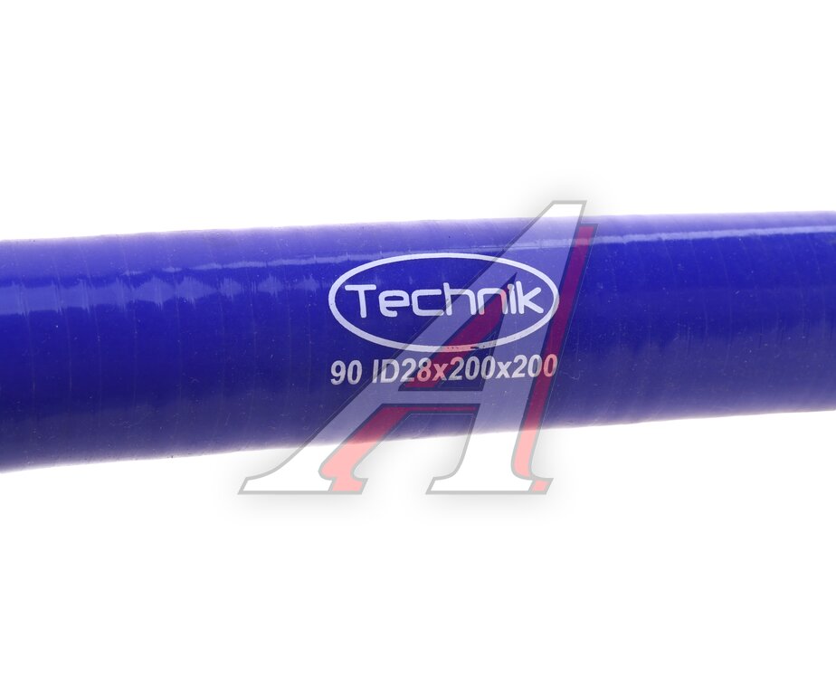 Патрубок угловой силикон (L=200х200мм, d=28 90°) TECHNIK