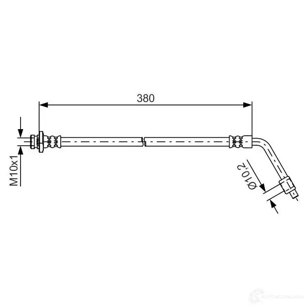 Тормозной шланг BOSCH JXBNMZ BH1 507 354716 1987481623