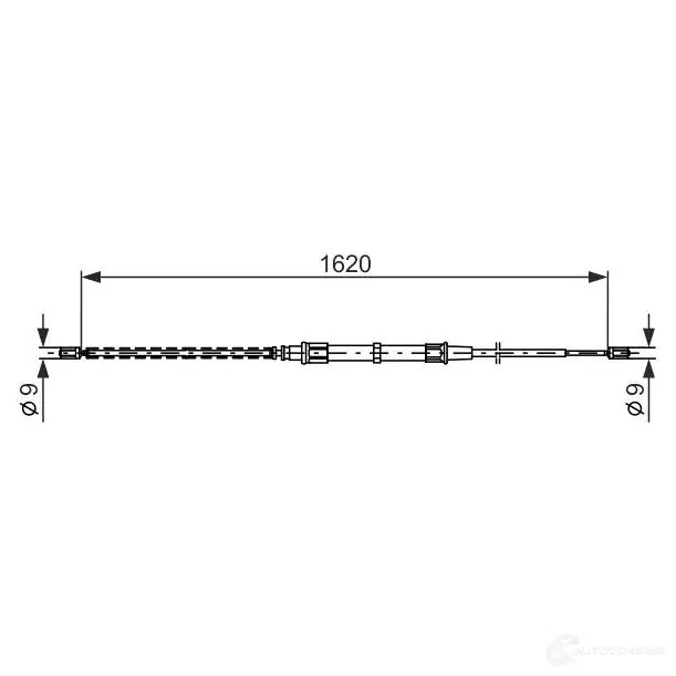 Трос ручника, стояночного тормоза BOSCH 353820 D9ESP 1987477704 BC5 66