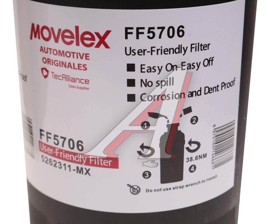 Фильтр топливный JAC N56, N75, N120 КАМАЗ Компас-9/12 (ISF 3.8) тонкой очистки MOVELEX
