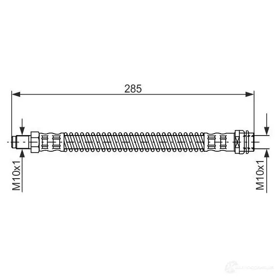 Тормозной шланг BOSCH BH 1438 353183 1987476841 BH838