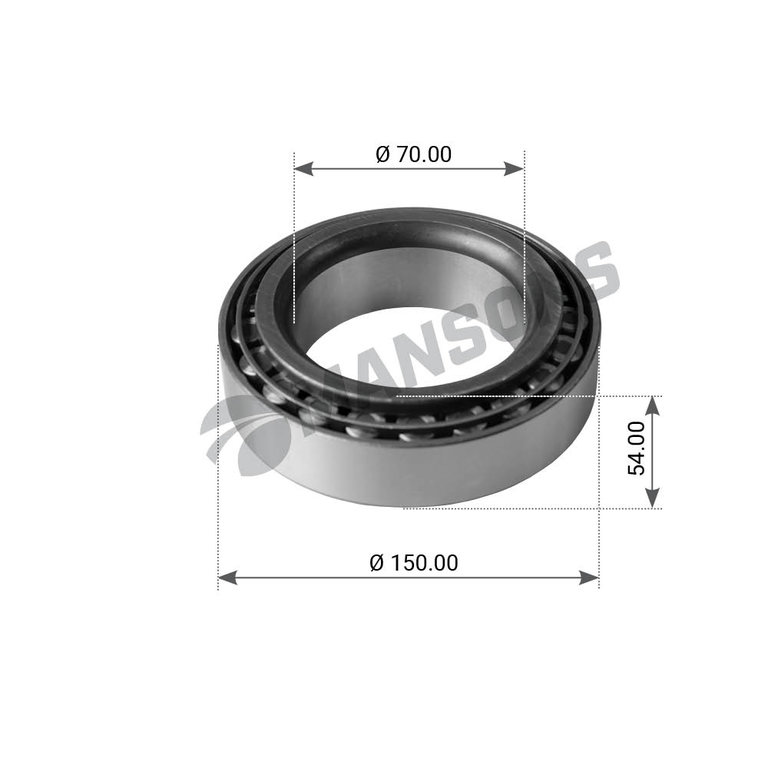 Подшипник ступицы SAF BPW MAN IVECO внутренний (32314) (70х150х54) MANSONS