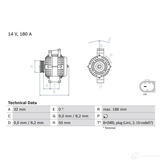 Генератор BOSCH 0986084590 SFDI MO 1437240482