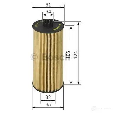 Масляный фильтр BOSCH 348800 134PBSS 1457429302 P 9302
