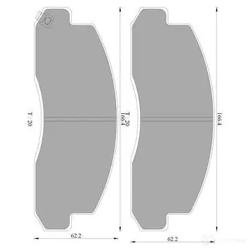 Тормозные колодки, комплект BOSCH 1193488607 0986ab2348 HOTIRWD B P2348