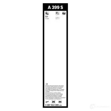 Щетка стеклоочистителя BOSCH 1193518178 3397014399 A 399 S 2C823K