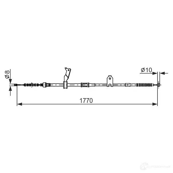 Трос ручника, стояночного тормоза BOSCH HTY27 BC118 4 355360 1987482300