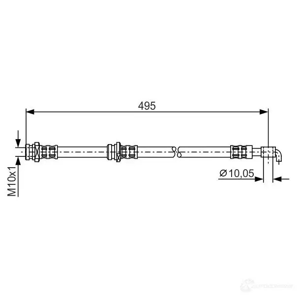 Тормозной шланг BOSCH 352856 BH 872 1987476401 ZGTEOU