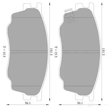 Тормозные колодки, комплект BOSCH BP23 90 1193488728 DB1682 0986ab2390