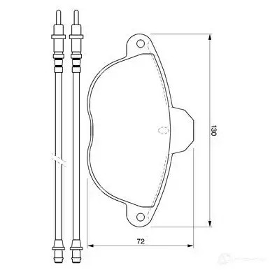 Тормозные колодки, комплект BOSCH 23 129 336230 BP242 0986424473