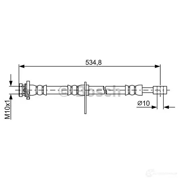 Тормозной шланг BOSCH 354943 P7D31BJ 1987481850 BH 1734