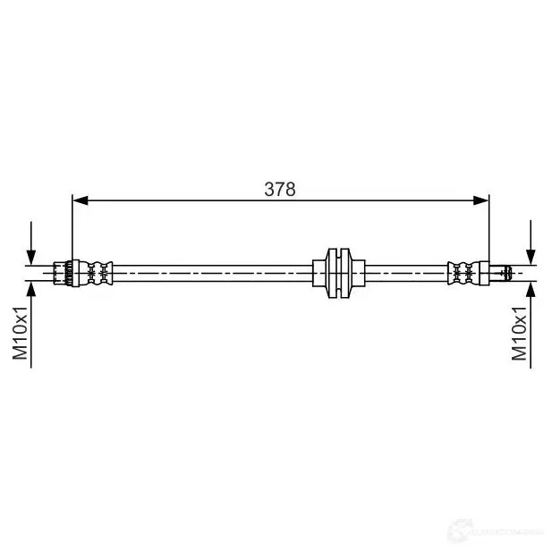 Тормозной шланг BOSCH 1987481707 354800 B H1591 N1D30NR
