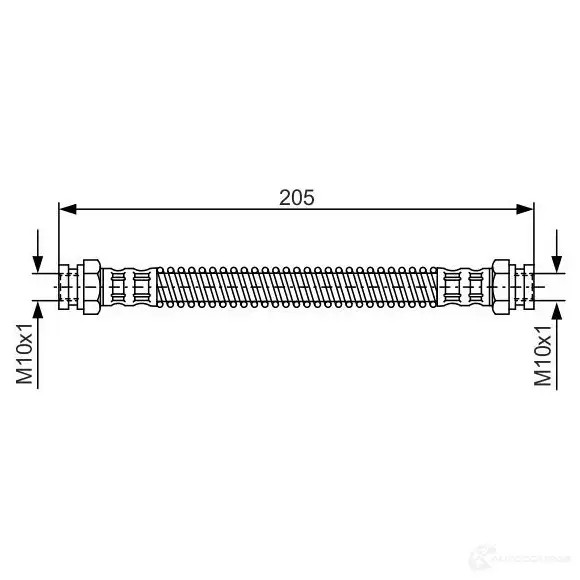 Тормозной шланг BOSCH 353080 E5VQC4 BH 379 1987476686