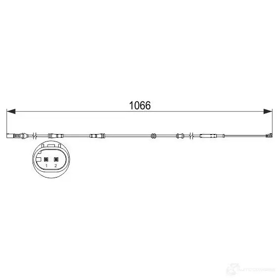 Датчик износа тормозных колодок BOSCH NOBB7DQ 351499 AP 829 1987473501