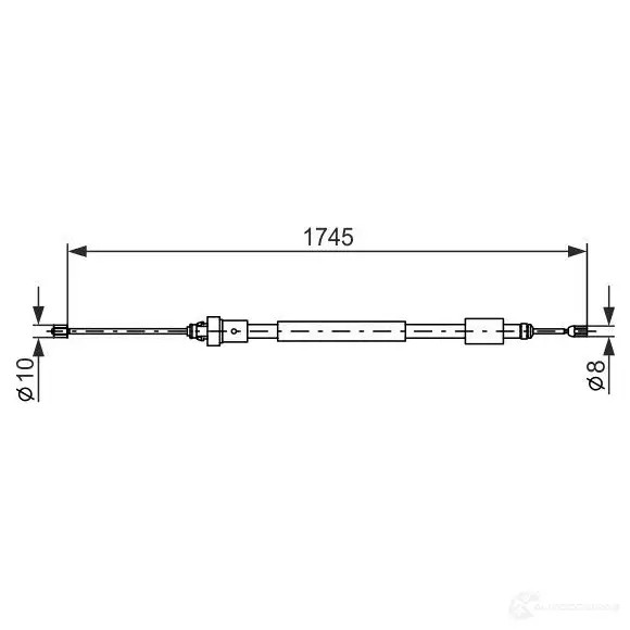 Трос ручника, стояночного тормоза BOSCH 353699 YHYLH BC4 38 1987477576