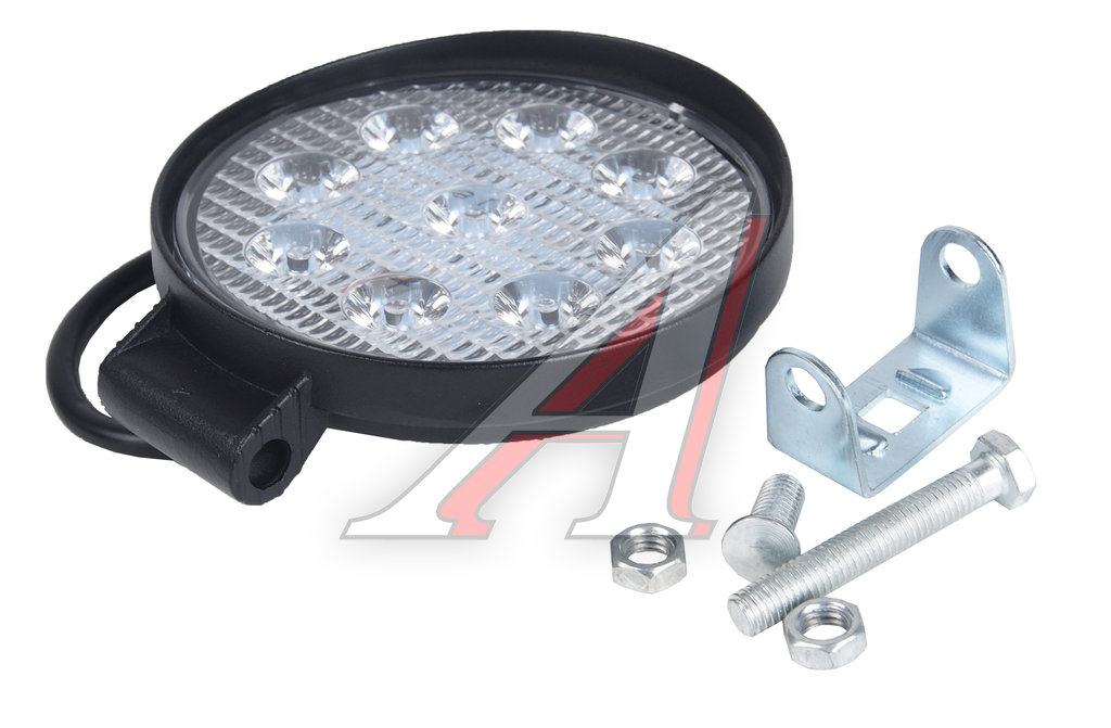 Фара рабочего света круглая 115х142x28мм 27W 9LED (направленный свет) AVTOELECTRICA