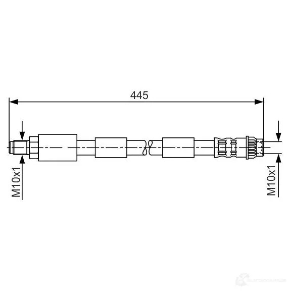 Тормозной шланг BOSCH HEB1017 1987476912 353240 BH 556